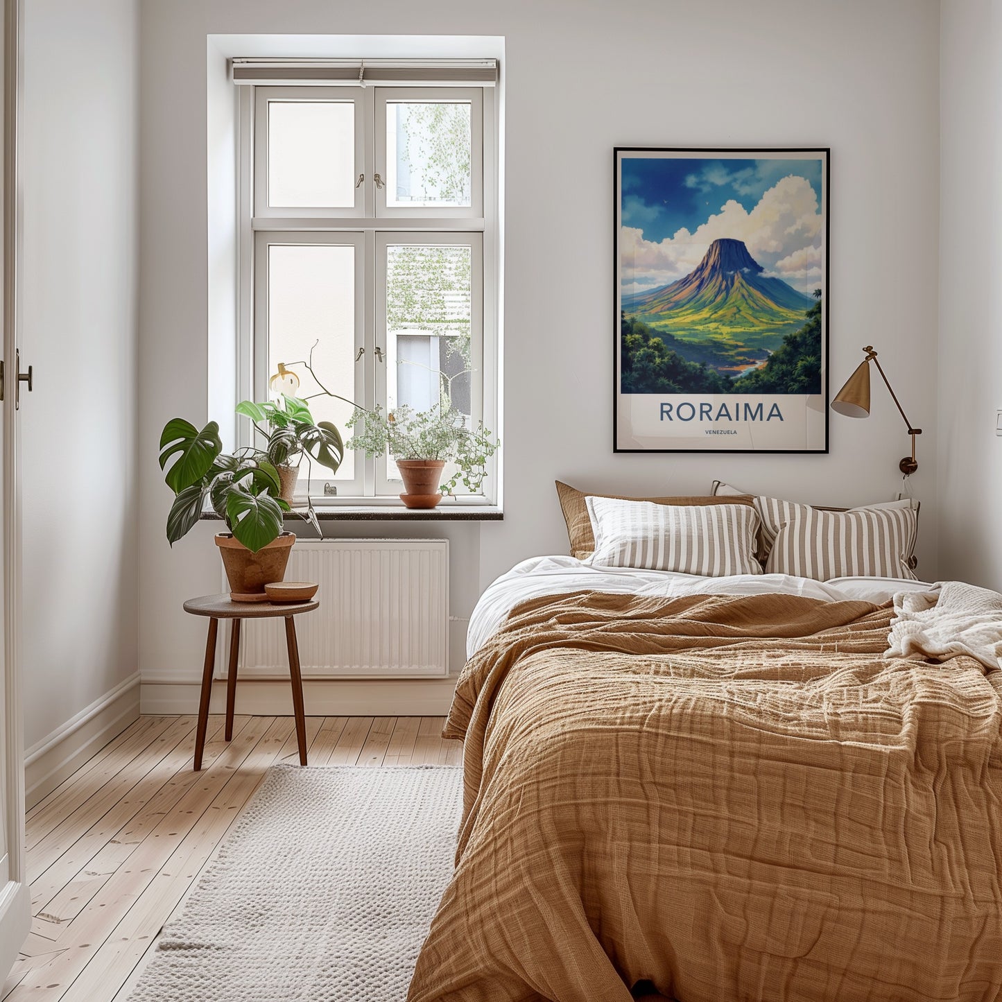 Roraima Poster - Venezuela Travel Art - Towering Plateau River Home Decor