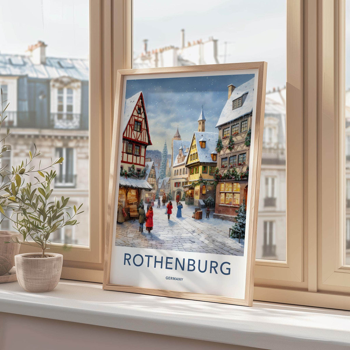 Rothenburg Wall Art - Historic German Town Poster