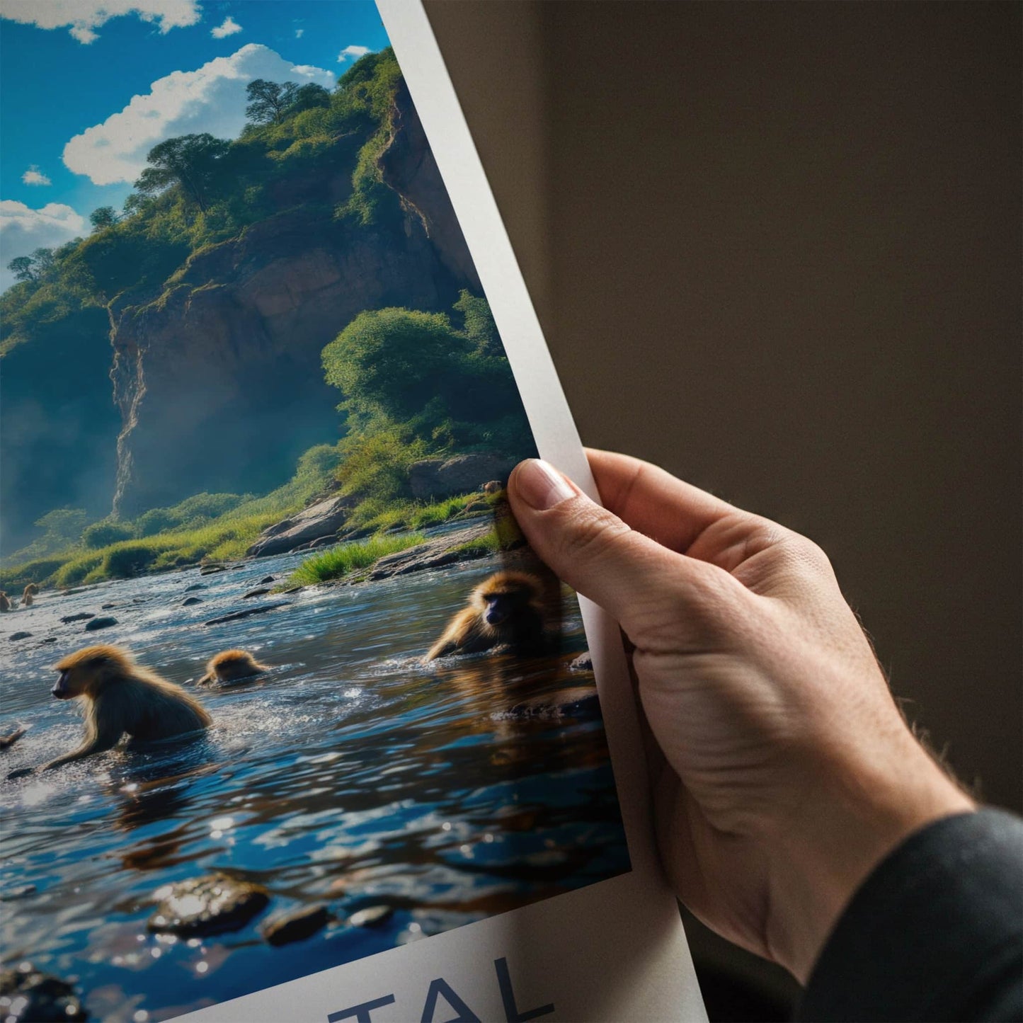 Royal Natal National Park Poster - South Africa Fine Art - River Baboons Falls Gift
