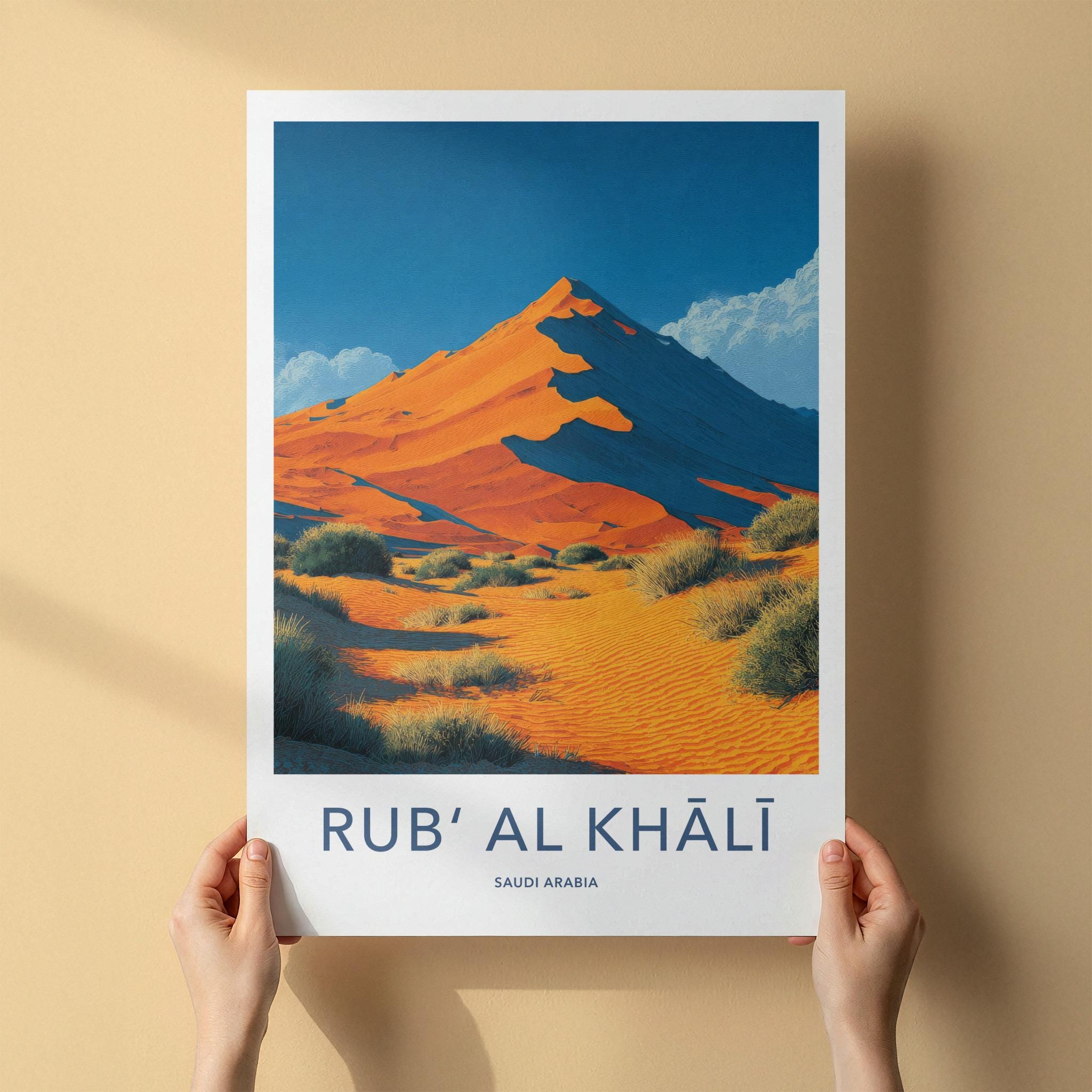 Rub Al Khali Poster - Saudi Arabia Wall Art - Desert Dune View Home Decor