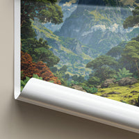 Rwenzori Poster - Uganda Wall Art - Lush Green Valley Home Decor