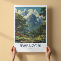 Rwenzori Poster - Uganda Wall Art - Tropical Mountain Landscape Home Decor
