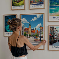 Rzeszow Poster - Poland Travel Art - Vibrant Market Square Wall Decor