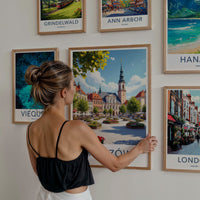 Rzeszow Poster - Poland Travel Art - Vibrant Square Spire Wall Decor