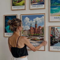 Rzeszow Poster - Poland Travel Print - Grand Market Square Gallery Art