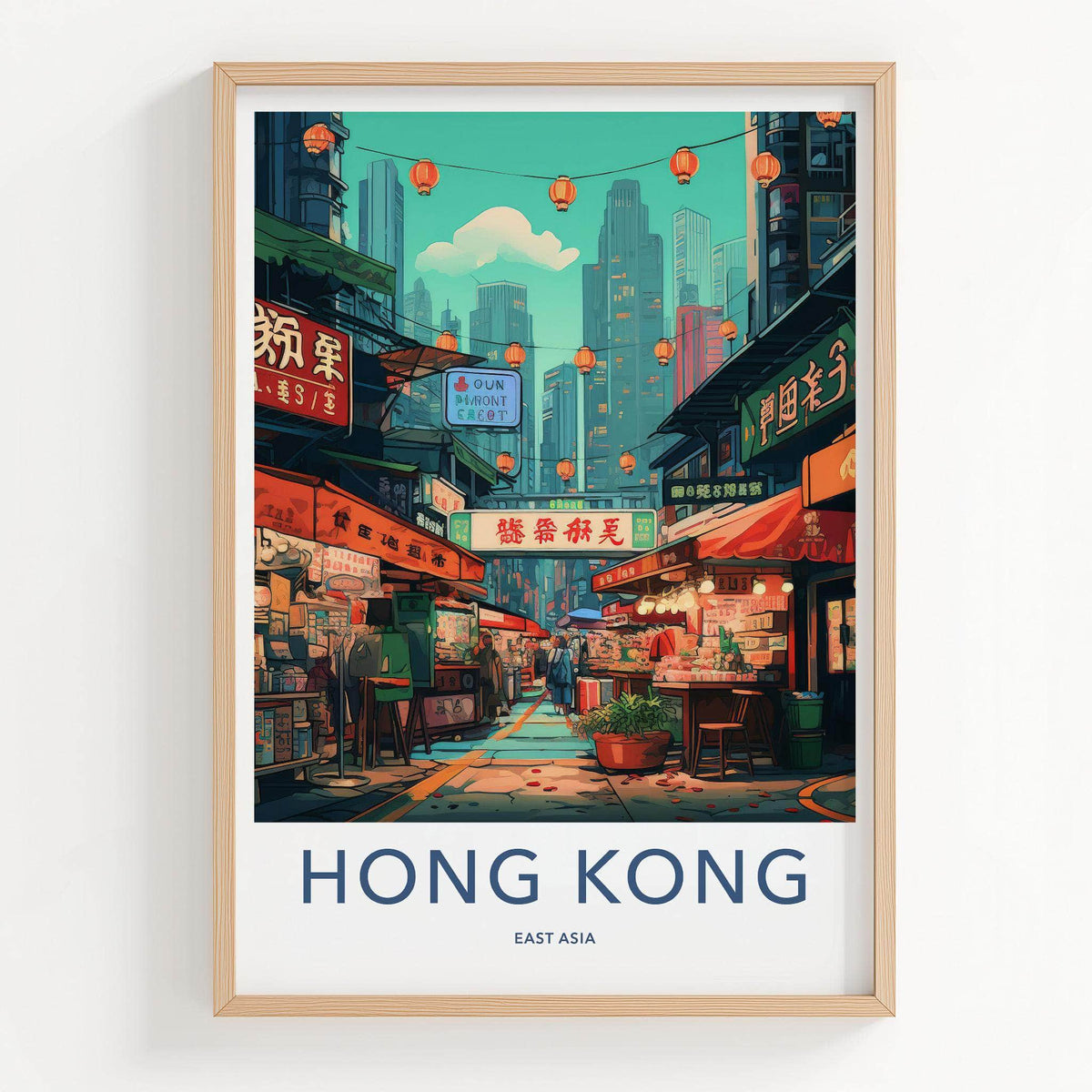 Sai Ying Pun Poster - Vibrant Hong Kong Wall Art