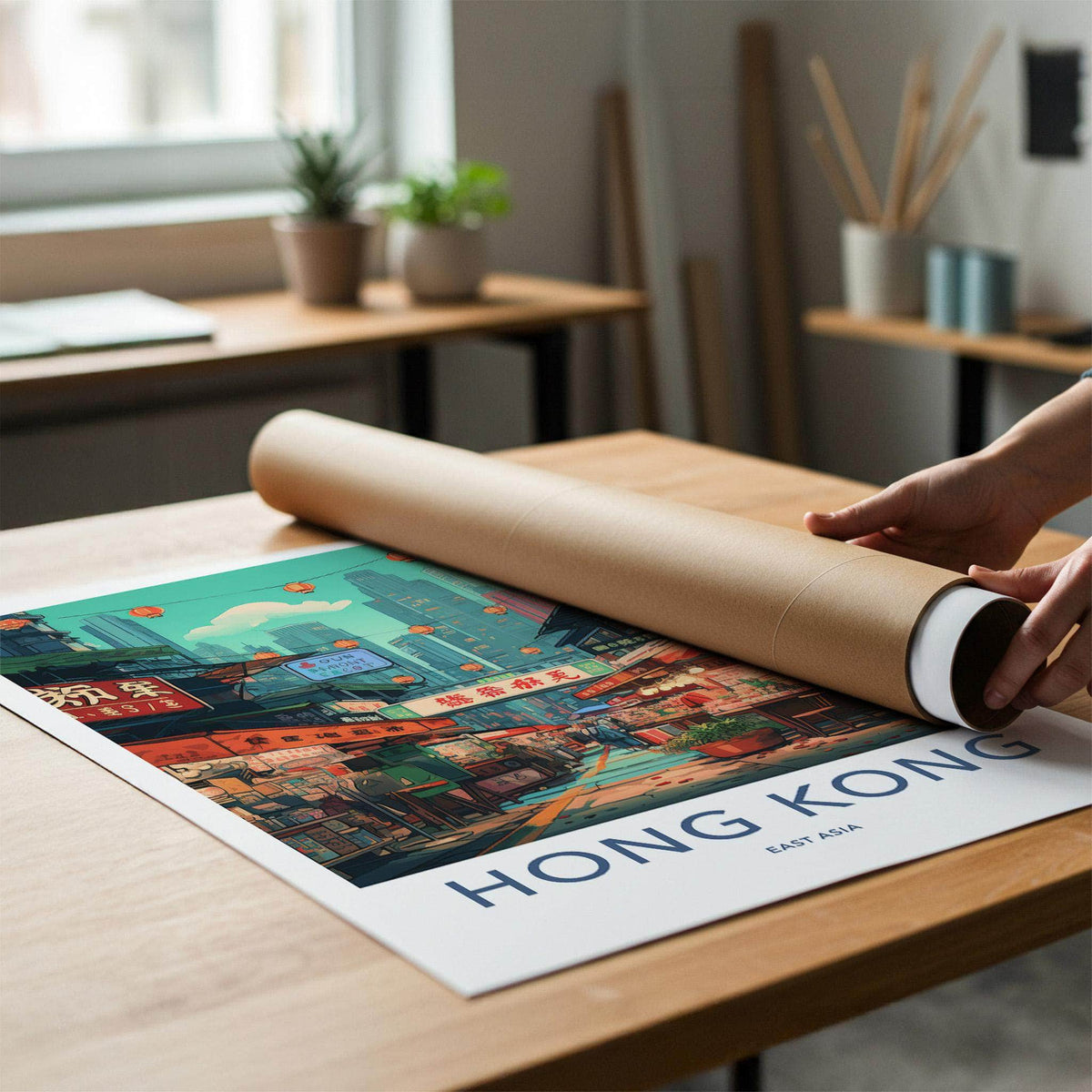 Sai Ying Pun Poster - Vibrant Hong Kong Wall Art