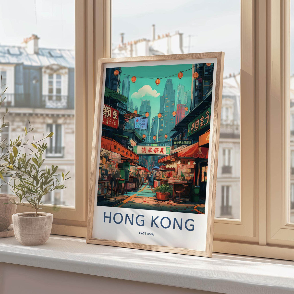 Sai Ying Pun Poster - Vibrant Hong Kong Wall Art
