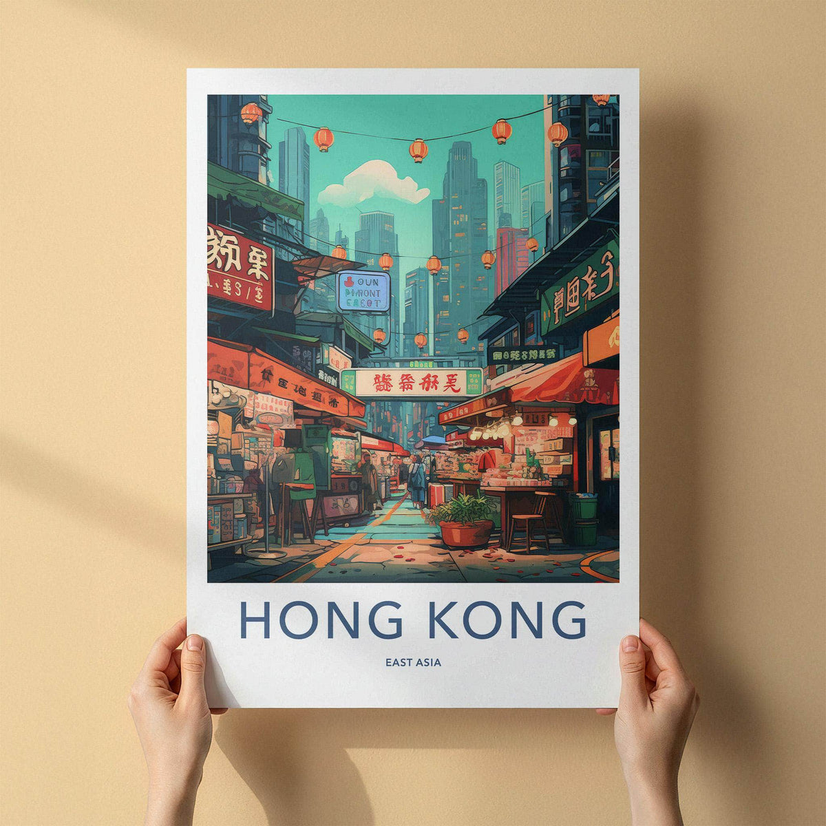 Sai Ying Pun Poster - Vibrant Hong Kong Wall Art