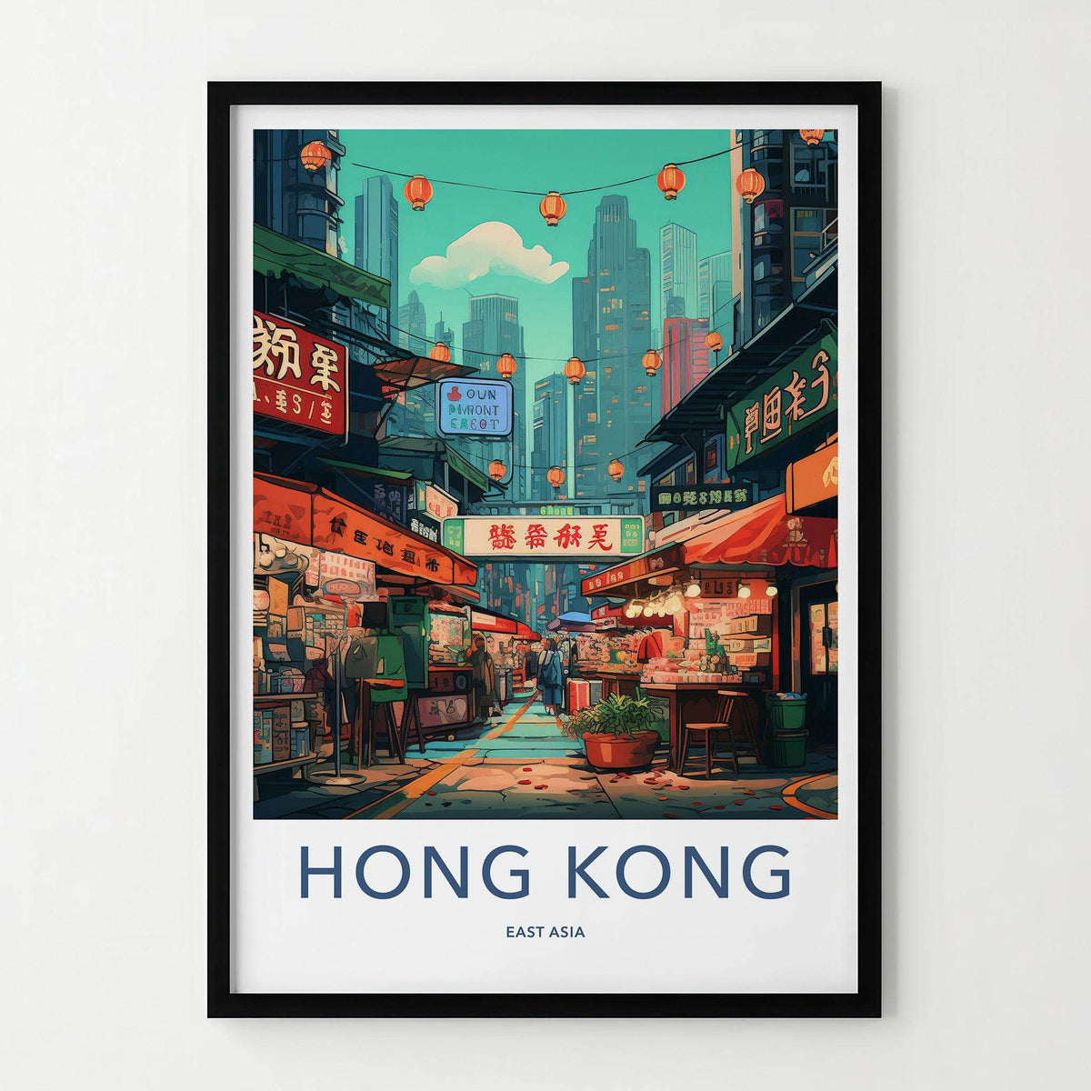 Sai Ying Pun Poster - Vibrant Hong Kong Wall Art