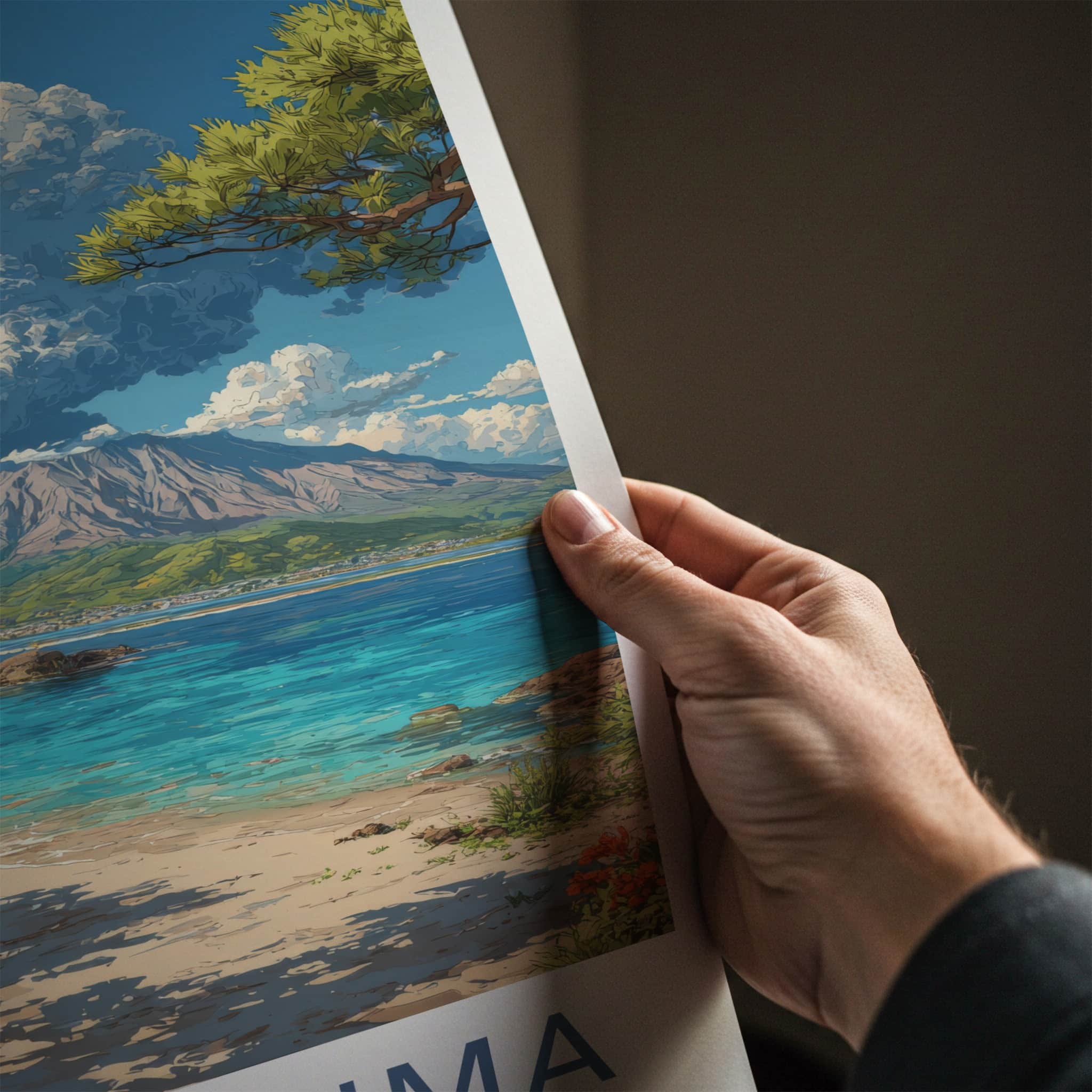 Sakurajima Poster - Japan Wall Art - Volcanic Eruption Scene Home Decor