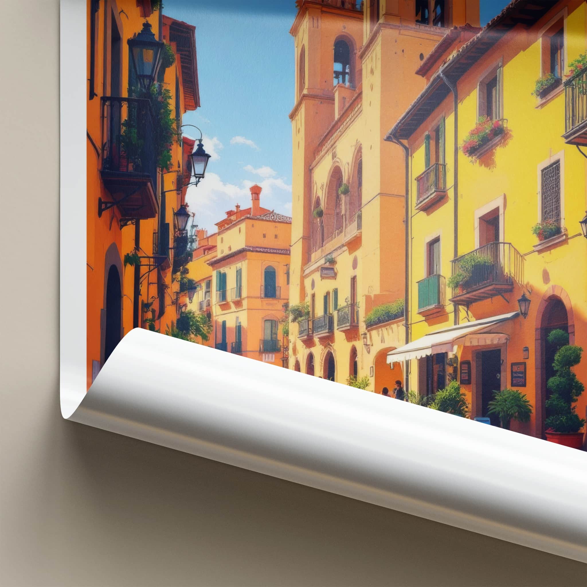 Salamanca Poster - Spain Travel Art - Historic City Street Home Decor