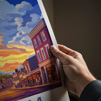 Salem Poster - Massachusetts Wall Art - Historic Street Sunset Home Decor
