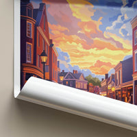Salem Poster - Massachusetts Wall Art - Historic Street Sunset Home Decor