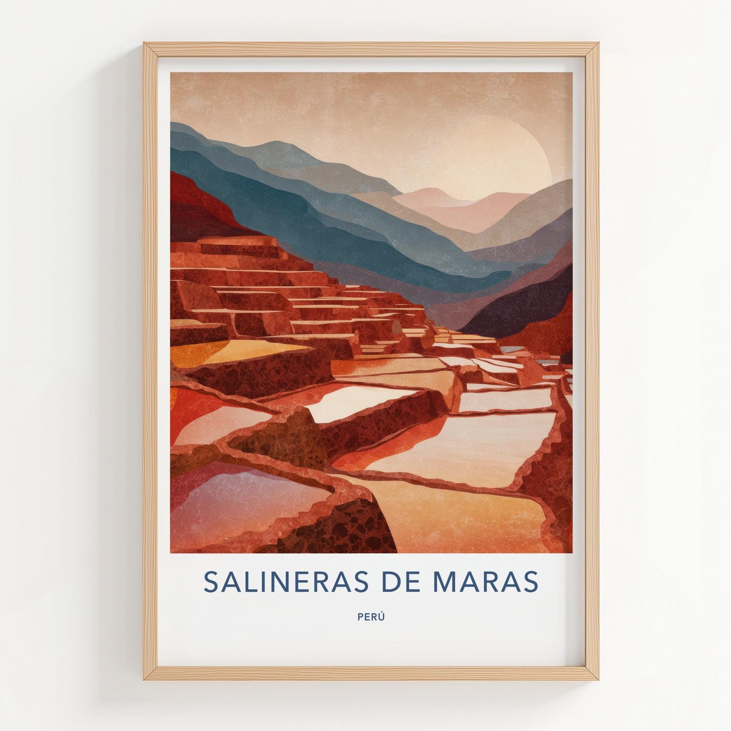 Salineras de Maras Poster - Peru Travel Print - Maras Salt Pans Home Decor