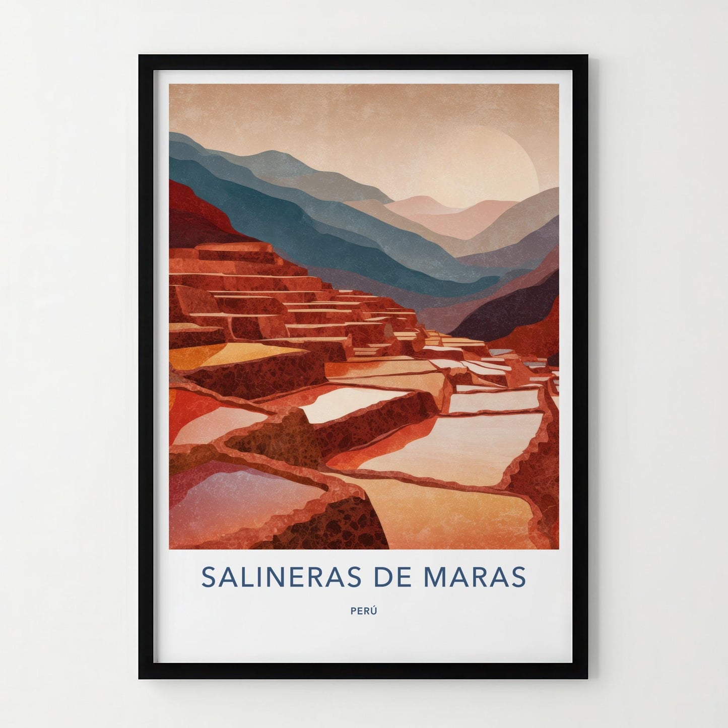 Salineras de Maras Poster - Peru Travel Print - Maras Salt Pans Home Decor