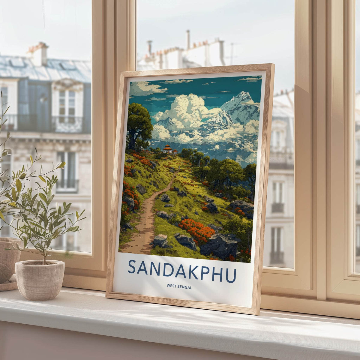 Sandakphu Poster - West Bengal Travel Art