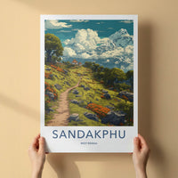 Sandakphu Poster - West Bengal Travel Art