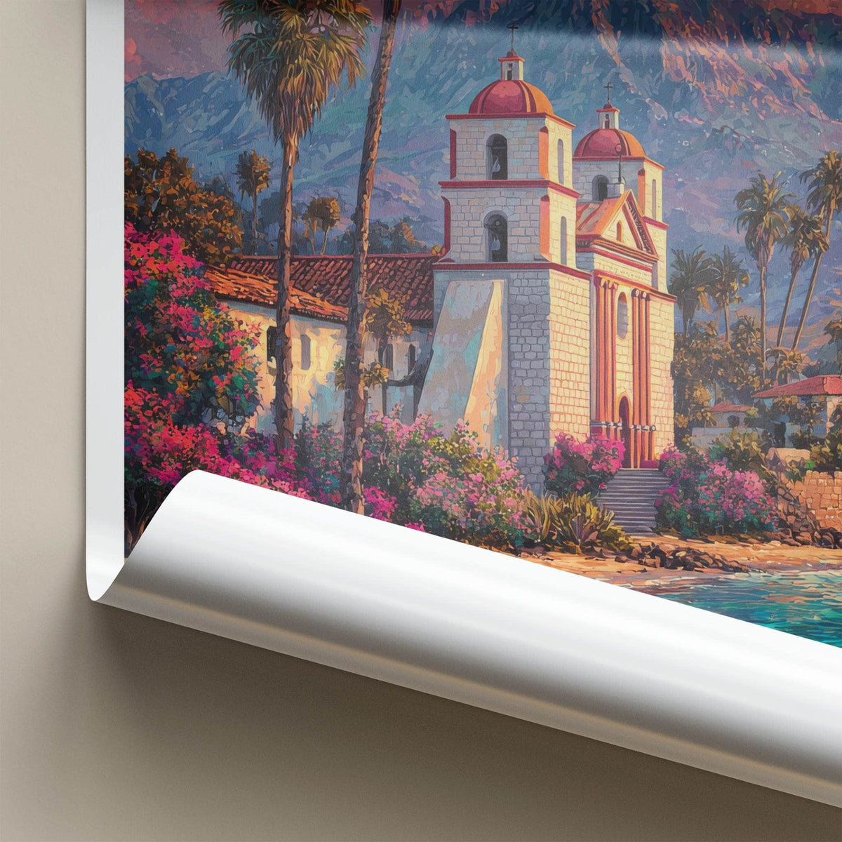 Santa Barbara Poster - California Travel Art
