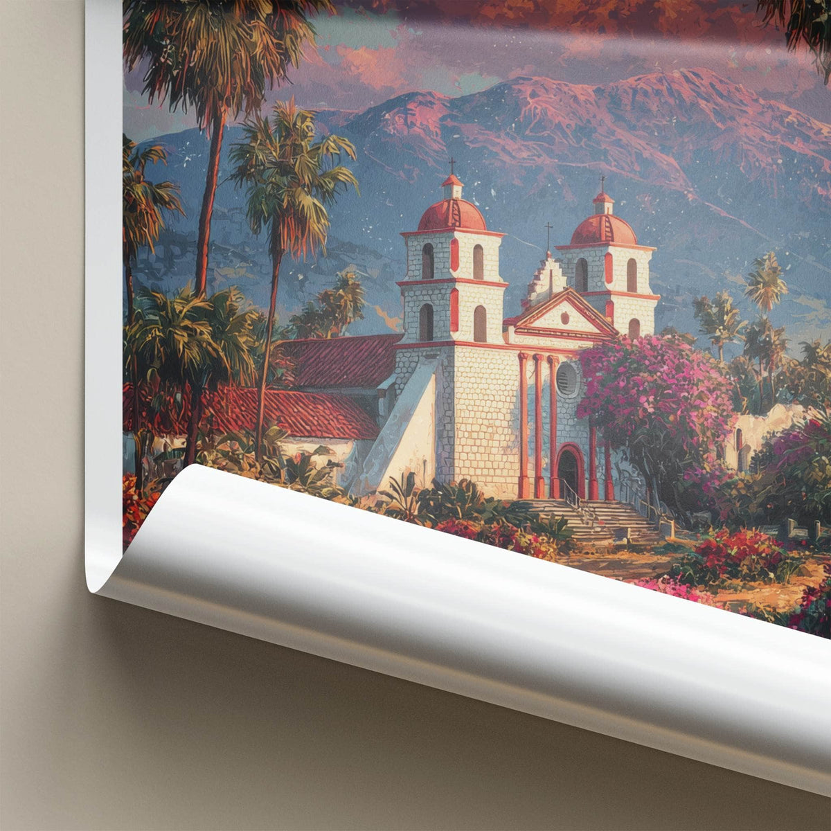 Santa Barbara Poster - California Travel Art