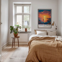 Santa Cruz Poster - Ecuador Travel Art - Vibrant Sunset Harbor Wall Decor