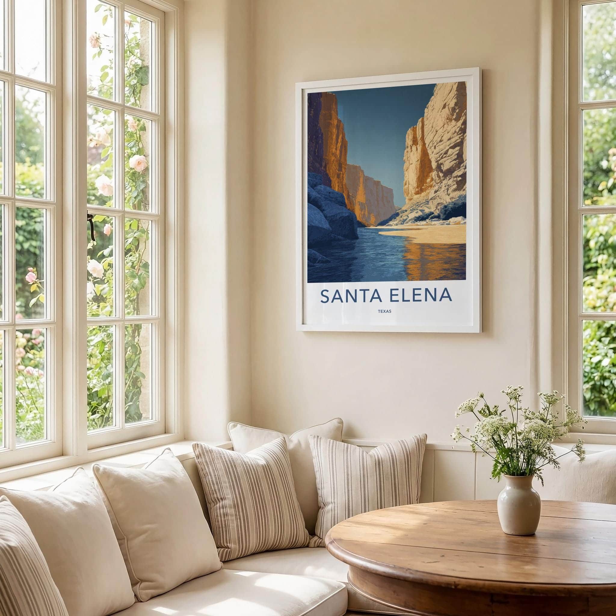Santa Elena Poster - Texas Wall Art - River Canyon Cliffs Home Decor