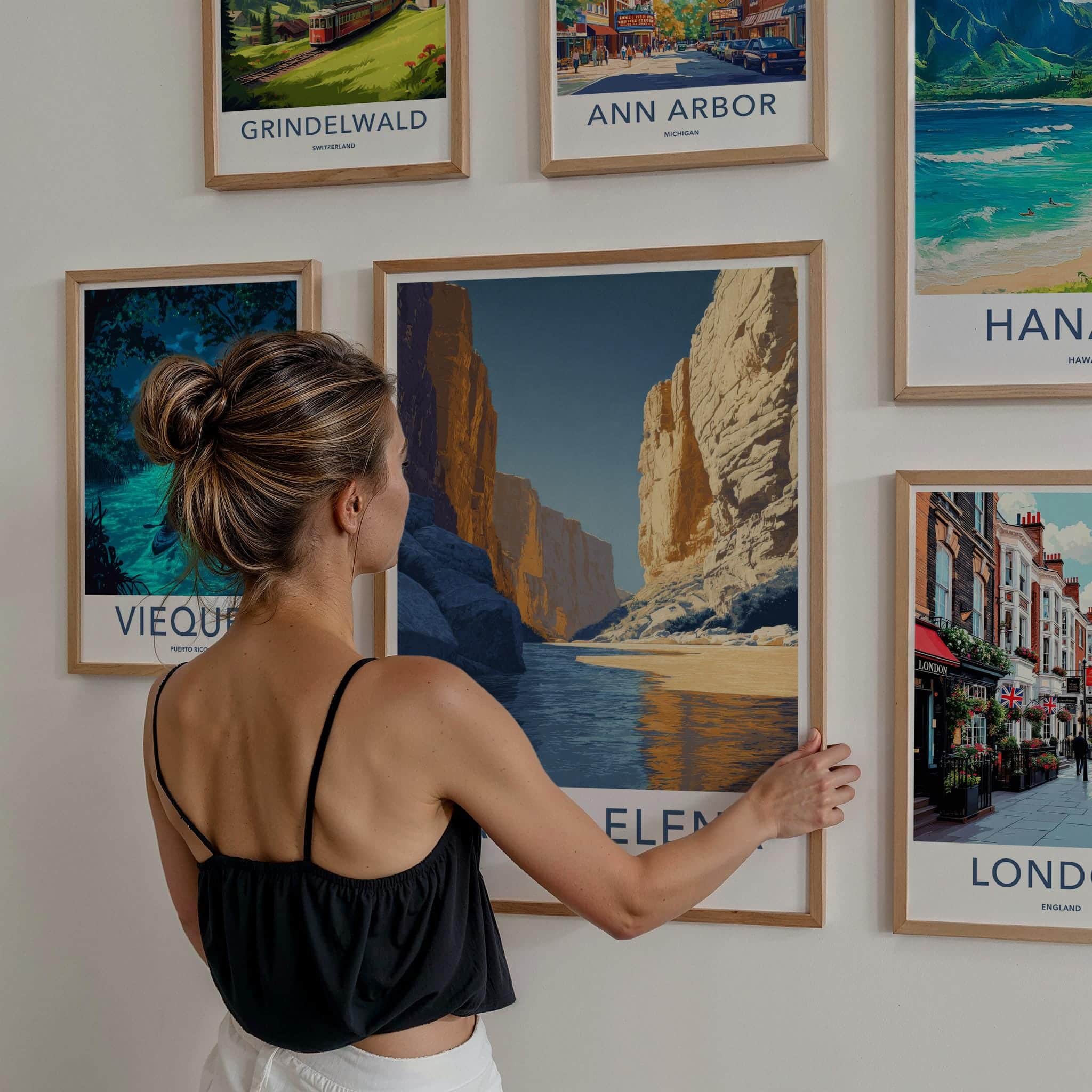 Santa Elena Poster - Texas Wall Art - River Canyon Cliffs Home Decor