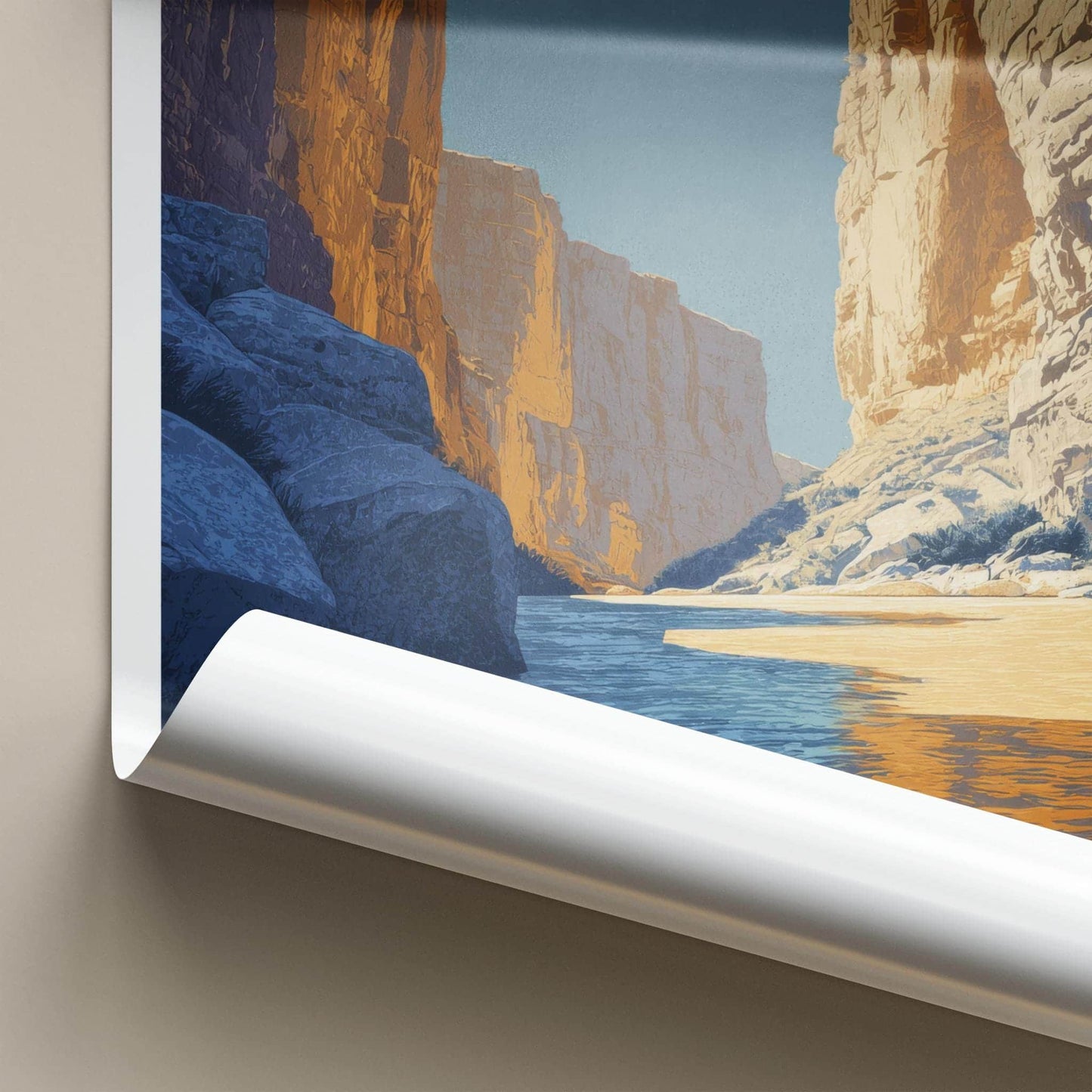Santa Elena Poster - Texas Wall Art - River Canyon Cliffs Home Decor
