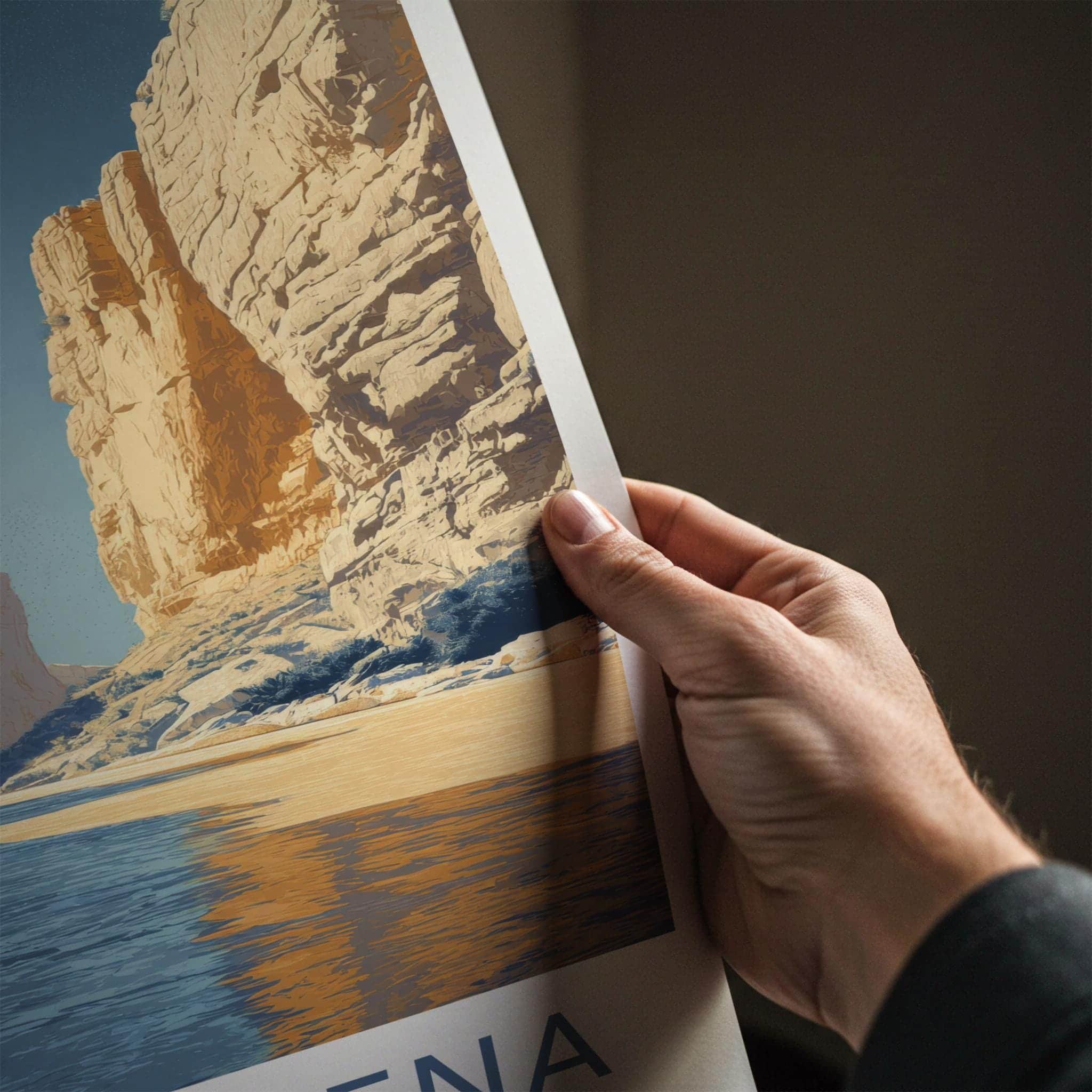 Santa Elena Poster - Texas Wall Art - River Canyon Cliffs Home Decor