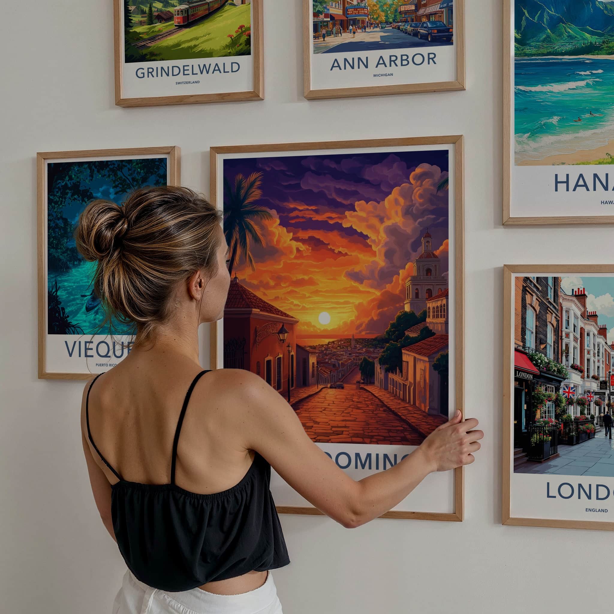 Santo Domingo Poster - Dominican Republic Travel Art - Vibrant City Sunset Gift