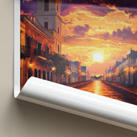 Santo Domingo Poster - Dominican Republic Travel Art - Vibrant Street Sunset Home Decor