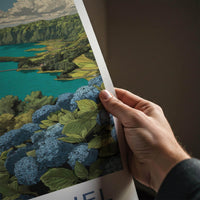 Sao Miguel Poster - Portugal Art Print - Volcanic Caldera Lake Gallery Art