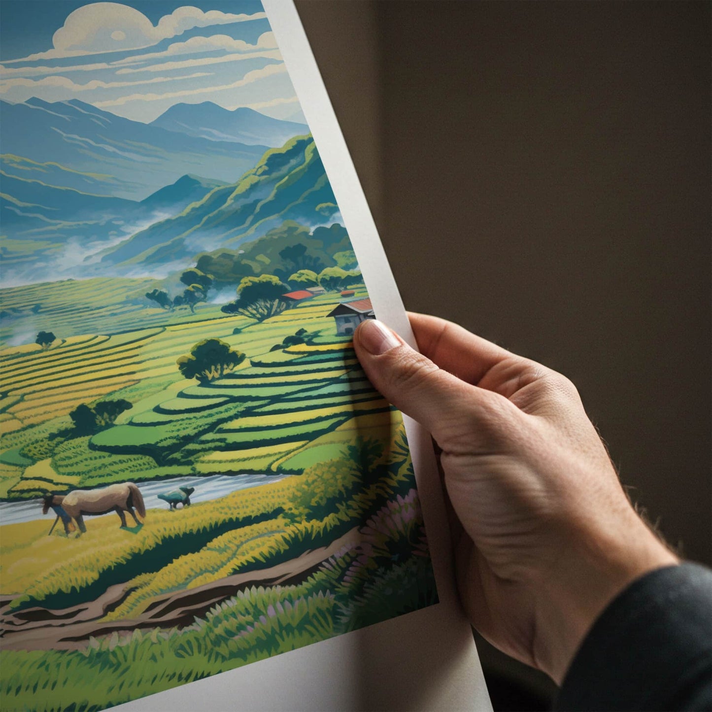 Sapa Poster - Vietnam Travel Art - Lush Rice Terraces Home Decor