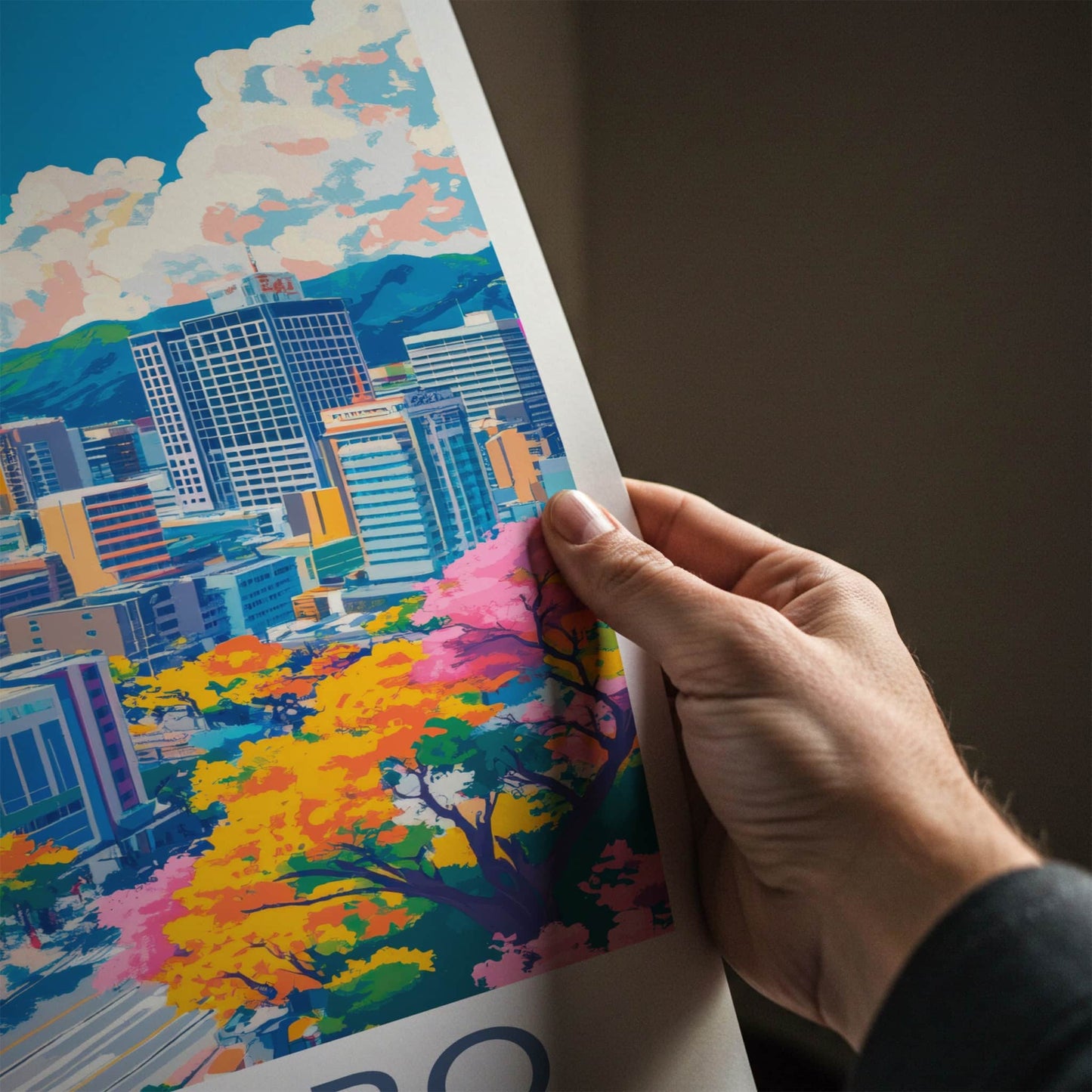 Sapporo Poster - Japan Travel Art - Vibrant City Skyline Home Decor