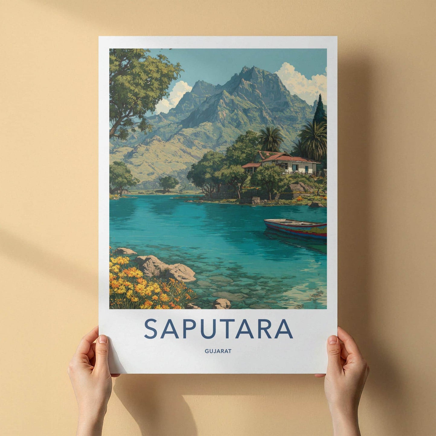 Saputara Poster - India Travel Art - Gujarat Mountain View Wall Decor