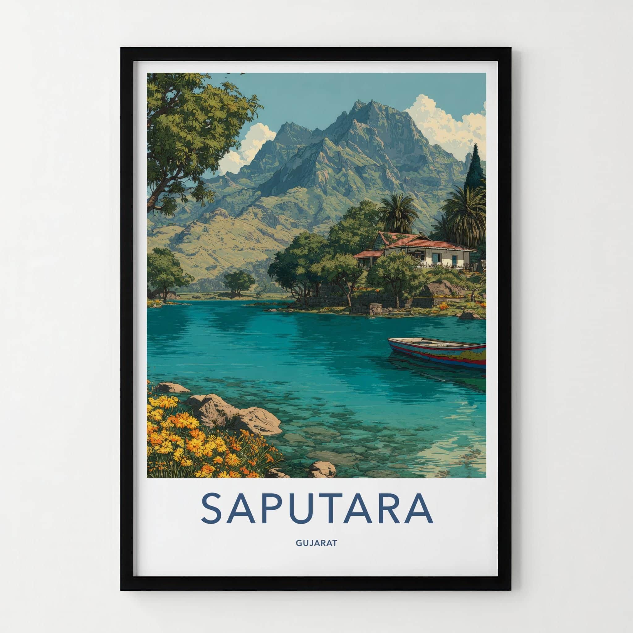 Saputara Poster - India Travel Art - Gujarat Mountain View Wall Decor