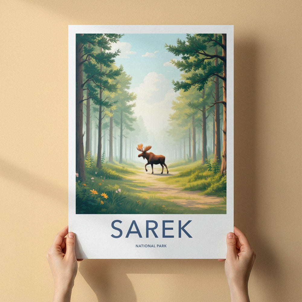 Sarek National Park Poster - Moose Forest Art Print