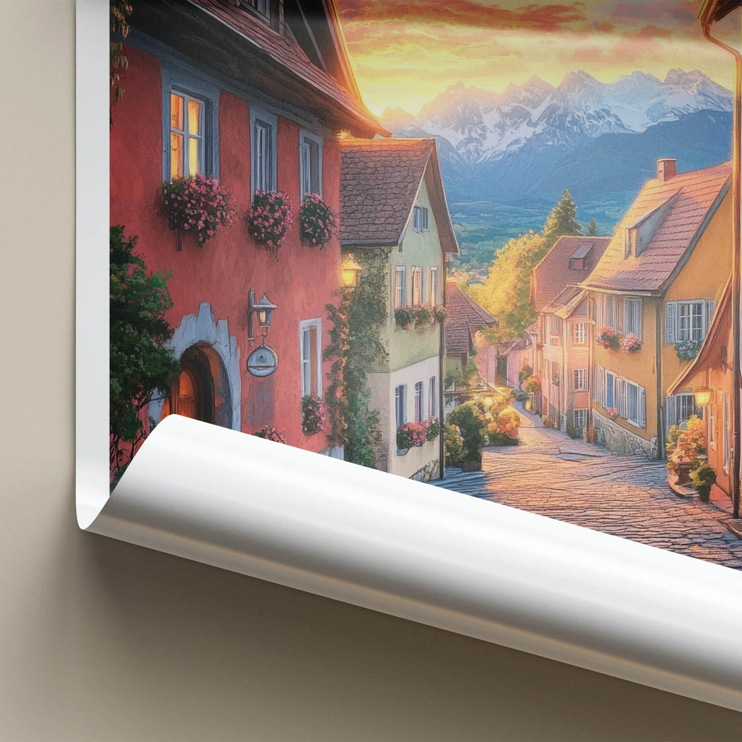 Schliersee Poster - Germany Travel Art - Alpine Village Sunset Home Decor