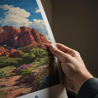 Sedona Poster - Arizona Travel Art - Desert Rock Landscape Home Decor