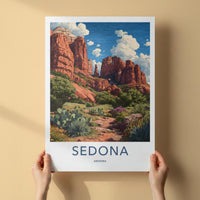 Sedona Poster - Arizona Travel Art - Desert Rock Landscape Home Decor
