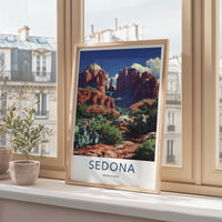Sedona Poster - Arizona Travel Art - Red Rock Canyon Home Decor
