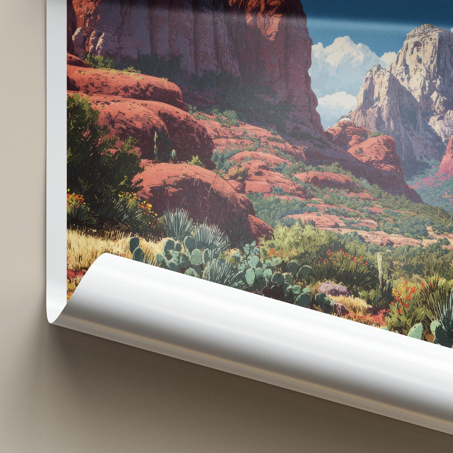Sedona Poster - Arizona Travel Art - Red Rock Landscape Home Decor