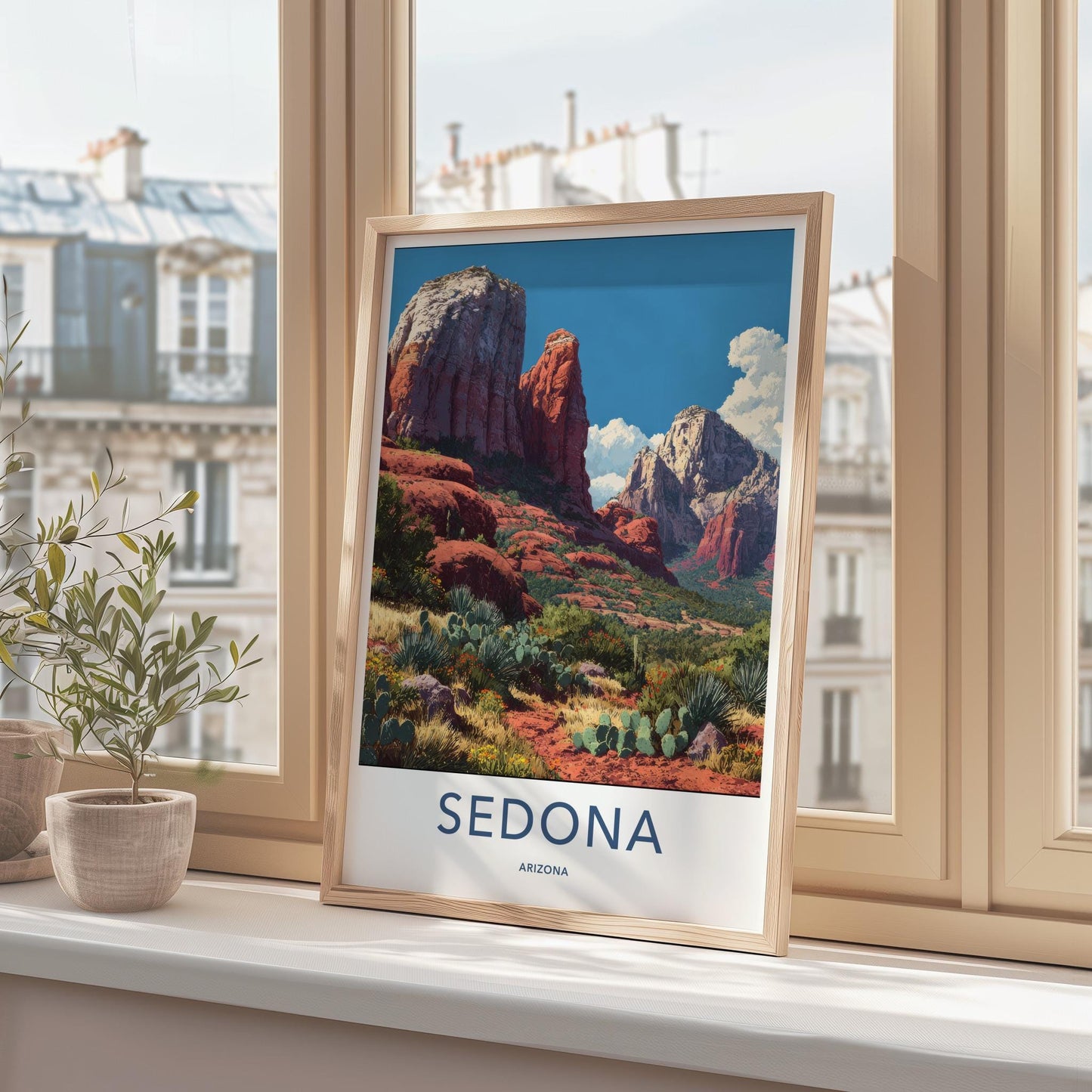 Sedona Poster - Arizona Travel Art - Red Rock Landscape Home Decor