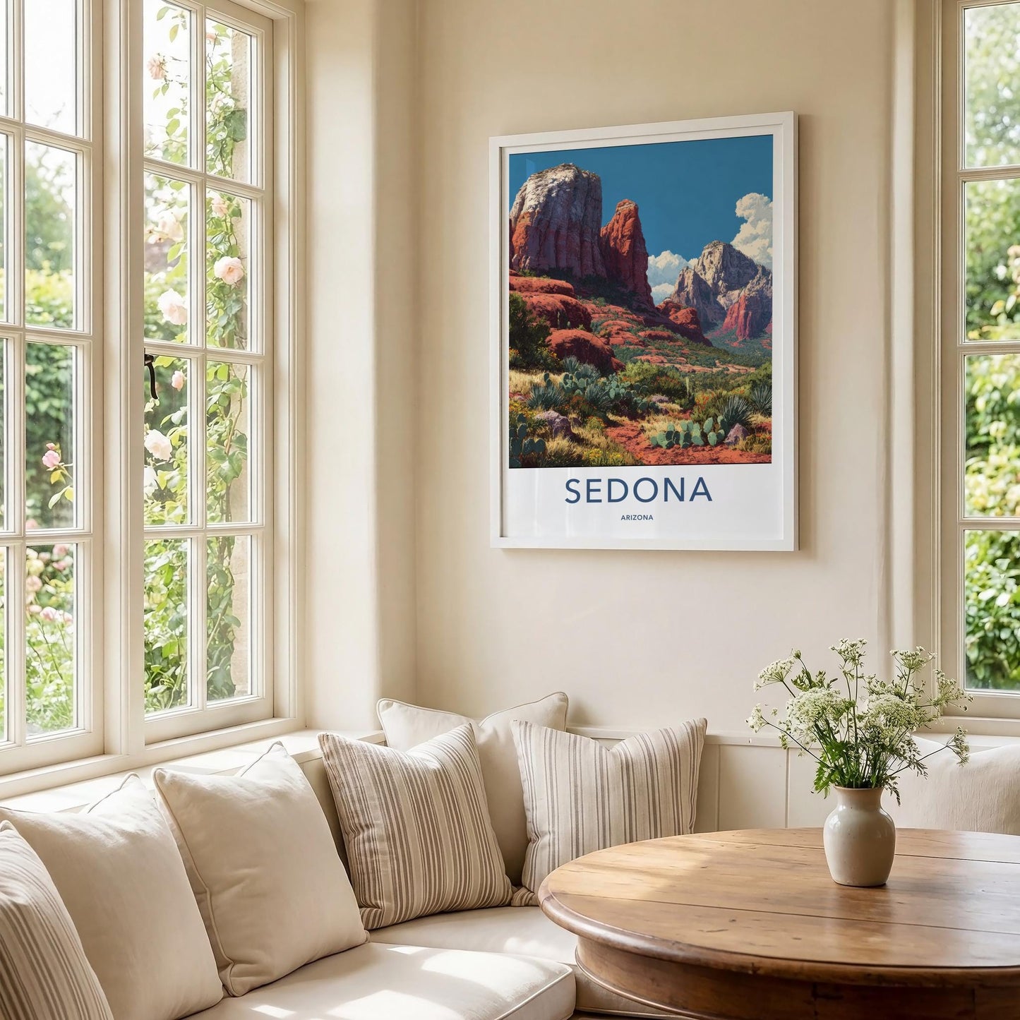 Sedona Poster - Arizona Travel Art - Red Rock Landscape Home Decor