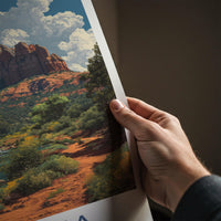 Sedona Poster - Arizona Travel Art - Vibrant Canyon Stream Wall Decor