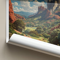 Sedona Poster - Arizona Travel Print - Red Rock Vista Lounge Decor
