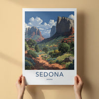 Sedona Poster - Arizona Wall Art - Winding Desert Trails Home Decor
