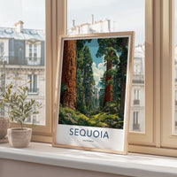 Sequoia Poster - California Wall Art - Giant Redwood Forest Home Decor