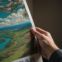 Shenandoah Poster - Virginia Travel Art - River Valley Vista Home Decor