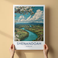 Shenandoah Poster - Virginia Valley River Framed Art